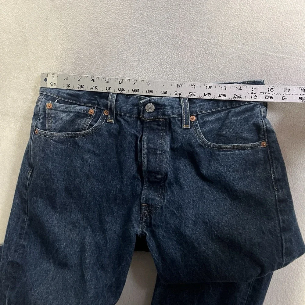Levi's 501 Jeans Men's 34x32 (Fits 31x29) Blue Button Fly Straight Leg Denim